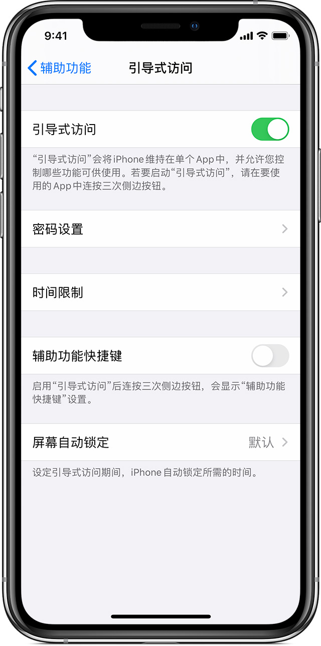 大连苹果手机维修分享如何在 iPhone 上退出引导式访问 