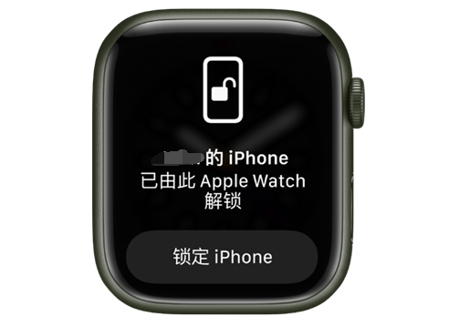 大连苹果手机维修分享用 AppleWatch 解锁配备面容 ID 的 iPhone方法 